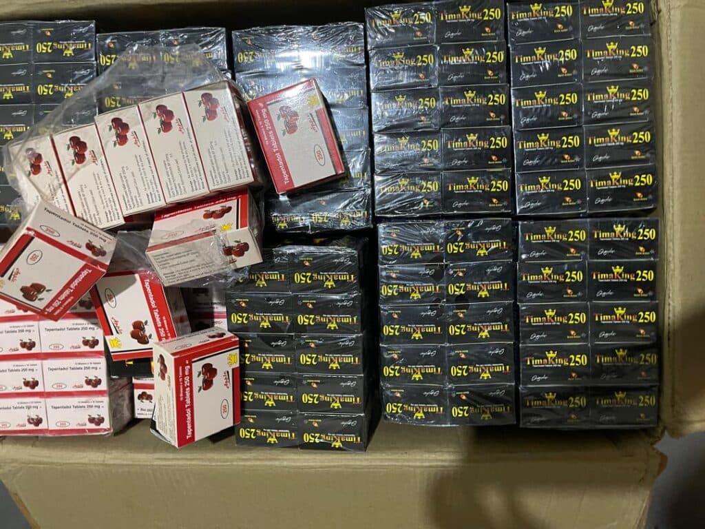 Police seize 500 cartons of Tramadol, arrest 21-year-old at Widana