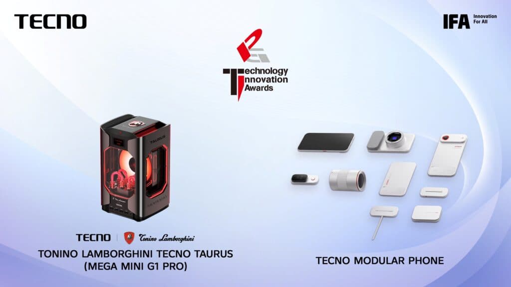 TECNO’s Modular Phone and TAURUS win gold at IFA 2026, recognising breakthroughs in mobile and gaming technology
