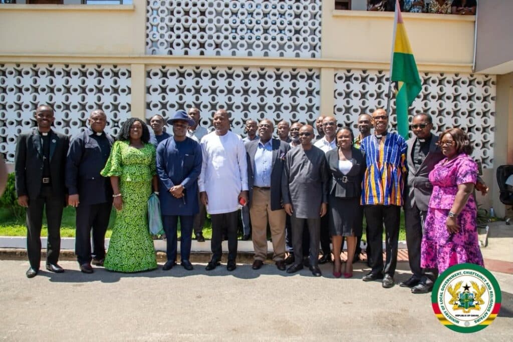 Christian Council pays courtesy call on Mahama Ayariga to strengthen collaboration