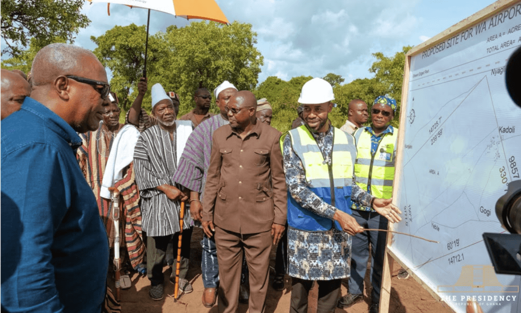 Mahama inspects proposed site for Upper West Regional Airport