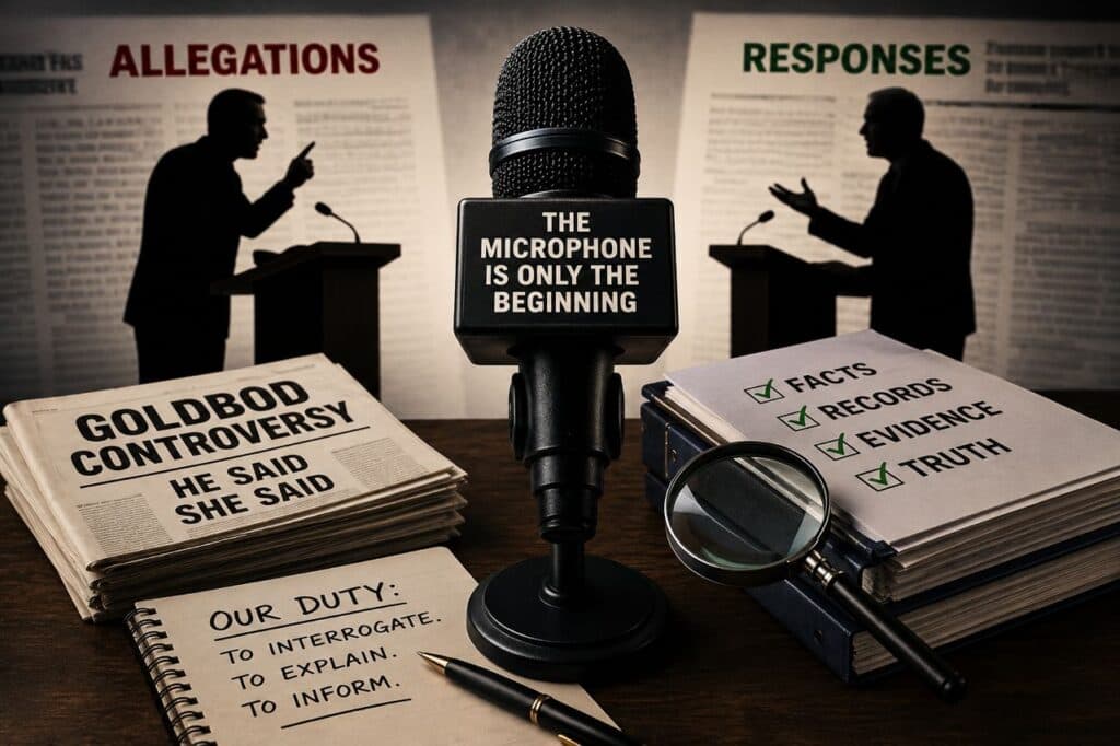 GoldBod, the microphone and the media’s duty beyond ‘He said’ and ‘She said’