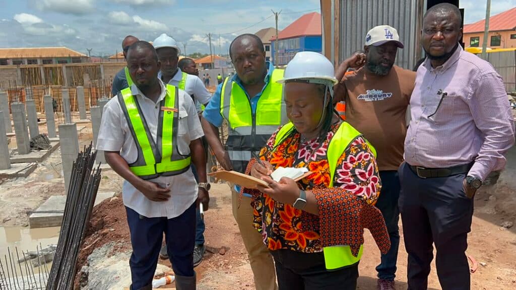 Techiman 24-hour market project on course as Regional Minister inspects work, hails construction quality