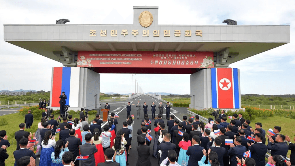 North Korea and Russia open first road bridge linking both countries