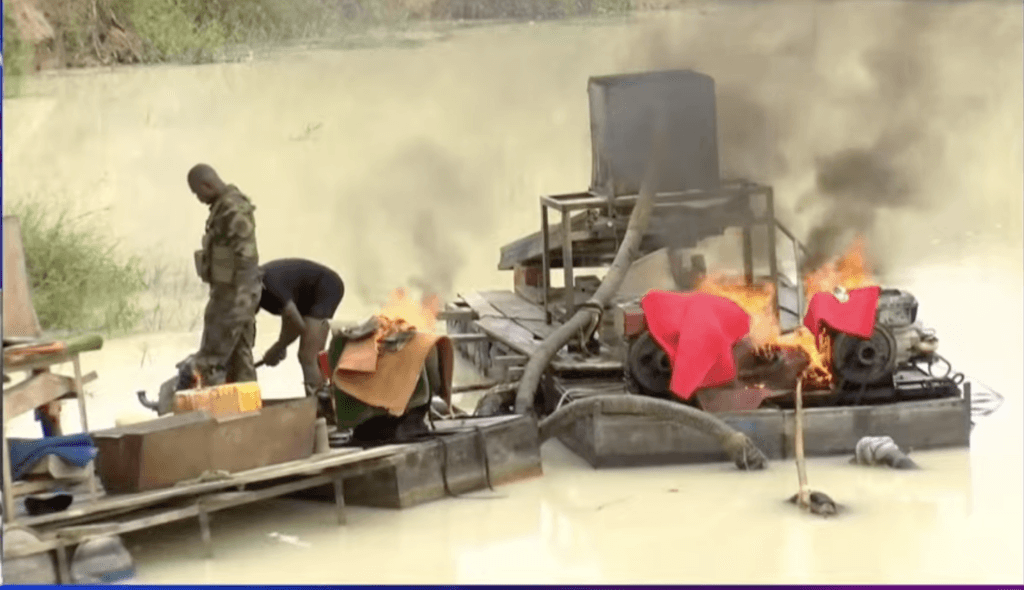 NAIMOS finds illegal miners replacing destroyed Changfan machines along Pra River