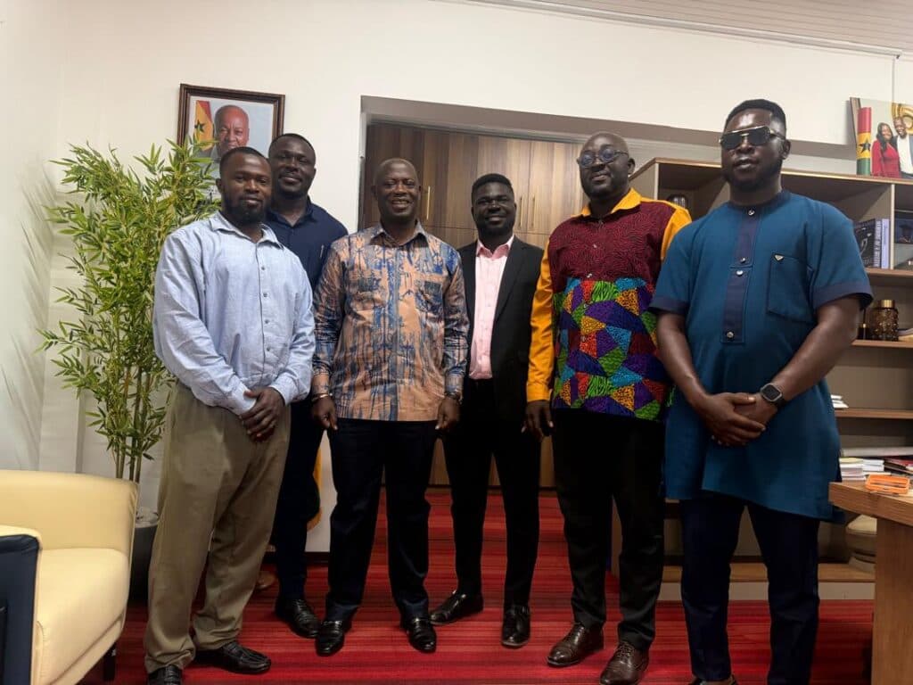 Five NDC youth organisers in Western Region pay courtesy call on Armah-Kofi Buah