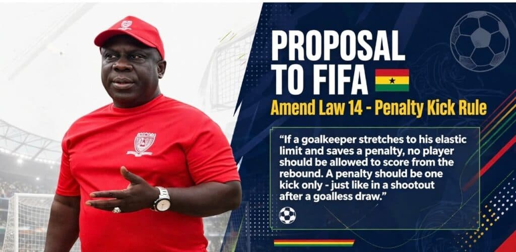 Ghanaian football fan proposes major penalty rule change to IFAB