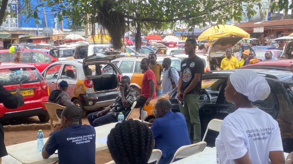 Legal Aid Commission takes free legal services to Techiman main lorry terminal