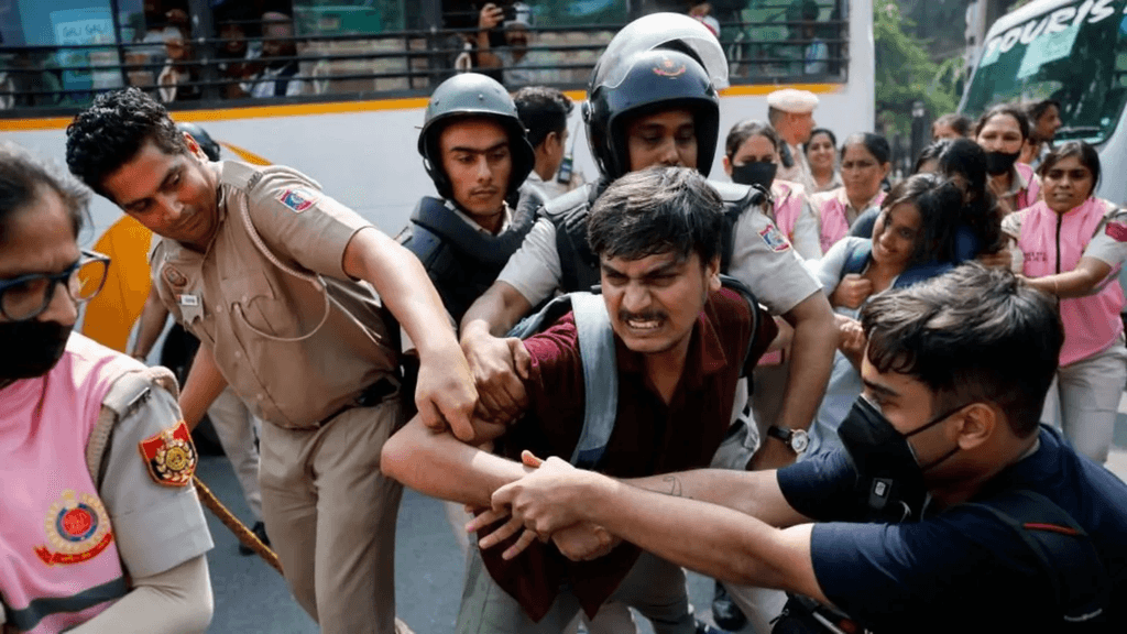‘Cockroach’ group leaders among hundreds detained in Delhi protest