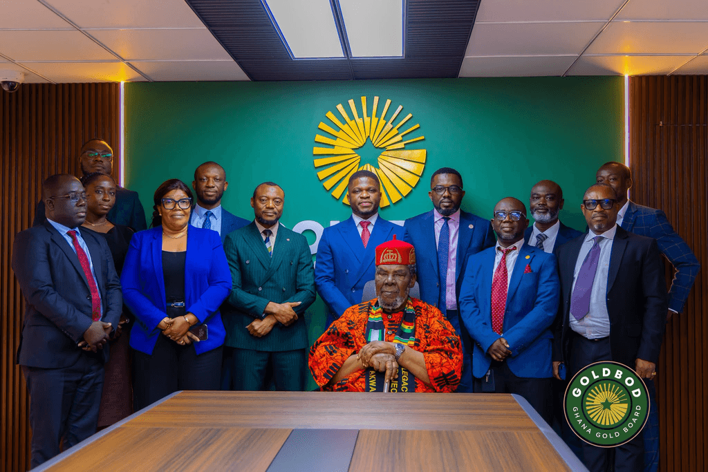 Photos: Pete Edochie meets GoldBod CEO Sammy Gyamfi over African youth mentorship initiative