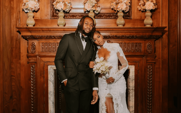 Photos: Antoine Semenyo says ‘I do’ to longtime partner Jordeen Buckley