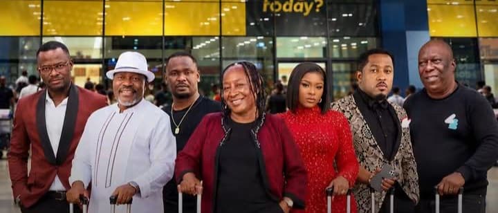 VIDEO: LilWin Shares Sad Story With Nigerian Stars On The Set Of His Latest Movie